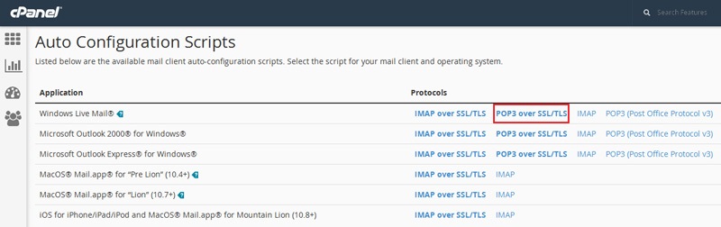 ایجاد و تنظیم Windows Live Mail در هاست cPanel