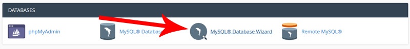 ایجاد دیتابیس با ابزار MySQL Database Wizard